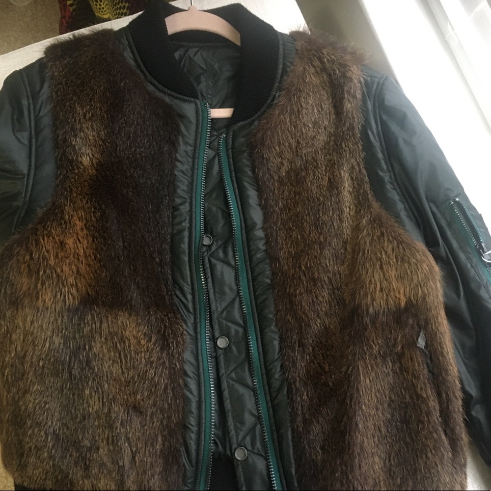 Tory Burch reversible fur jacket